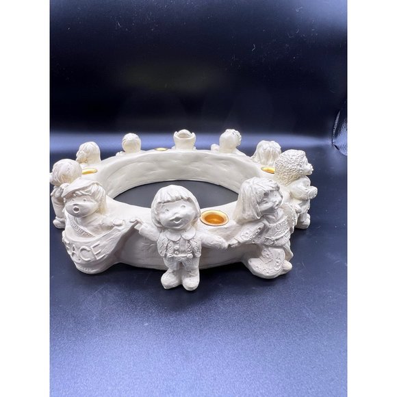 Vintage Abbey Press Advent Wreath Candle Holder Children All Over The World  - Picture 4 of 13